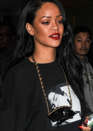 Rihanna at LAX airport in Los Angeles
