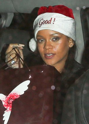 Rihanna - Christmas party at The Nice Guy in West Hollywood