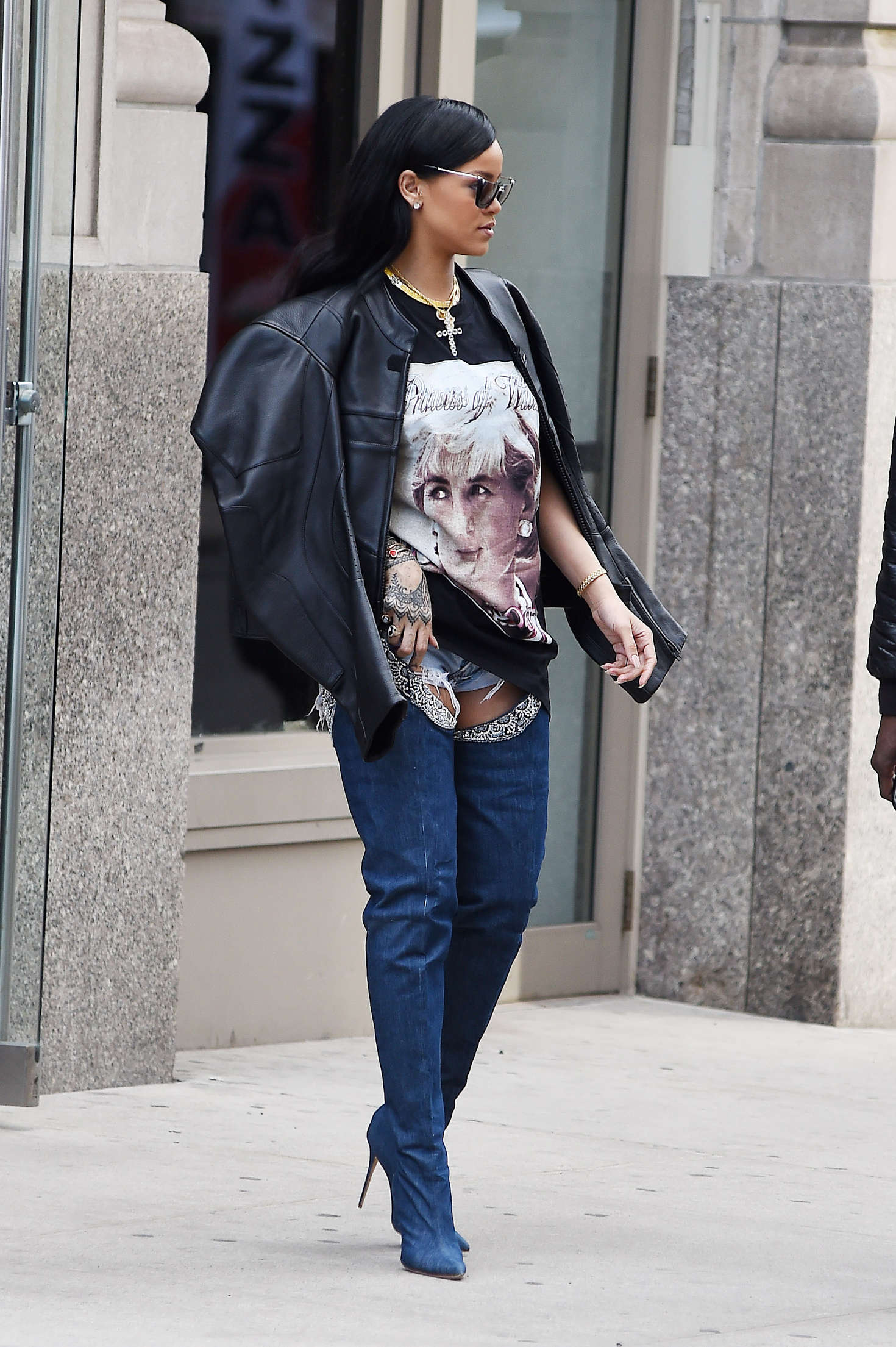 rihanna over the knee boots