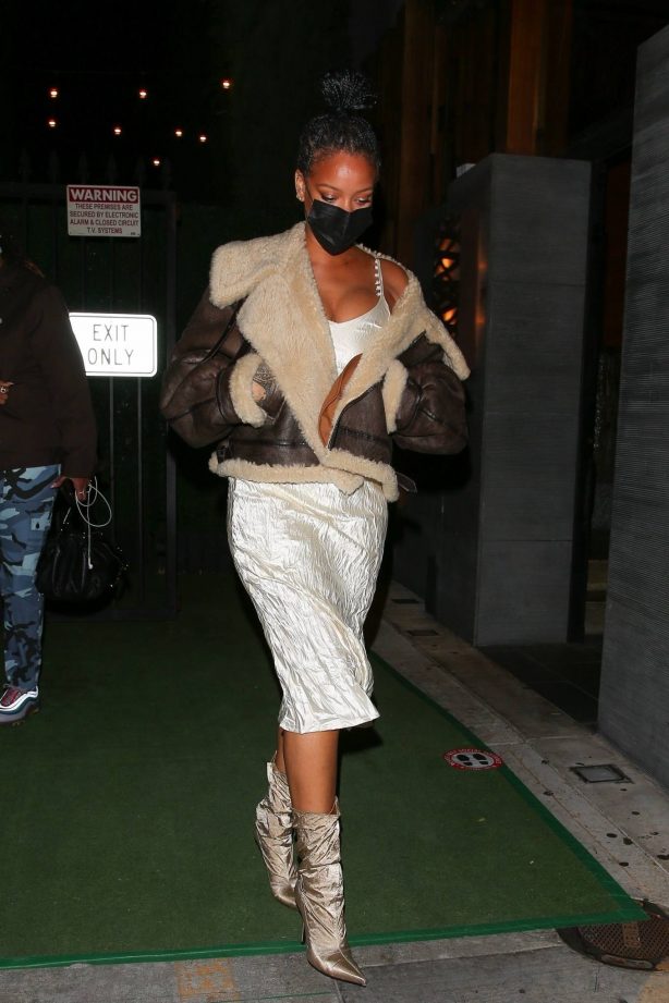 Rihanna - leaving Nobu restaurant in West Hollywood