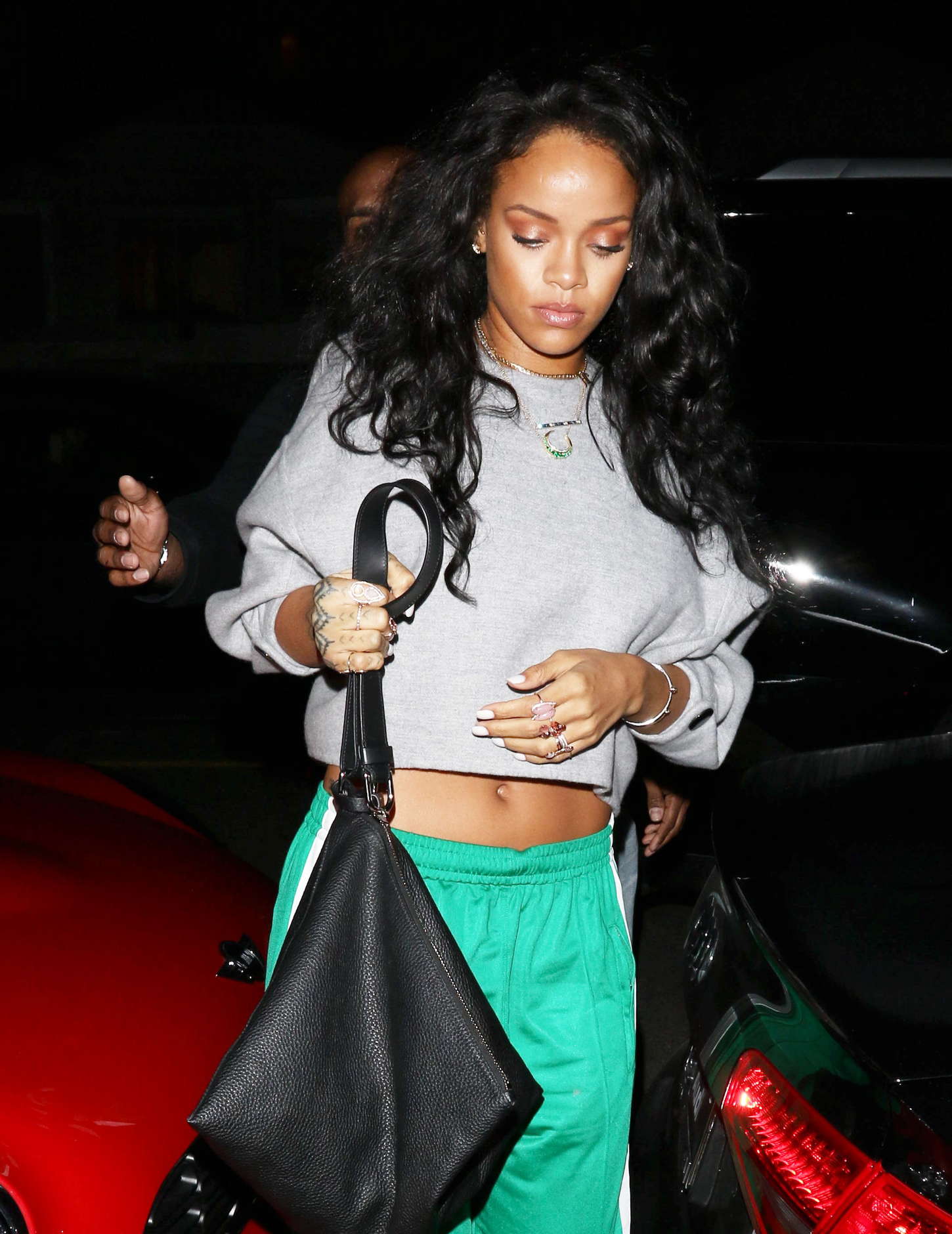 Rihanna in Green Pants -14 | GotCeleb
