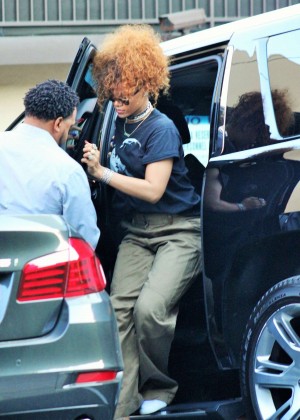 Rihanna - Out and about in LA