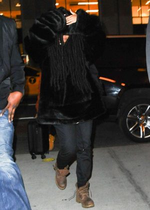 Rihanna Returns home in New York