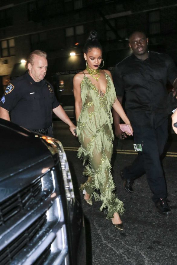 Rihanna - Seen at club Up and Down in New York