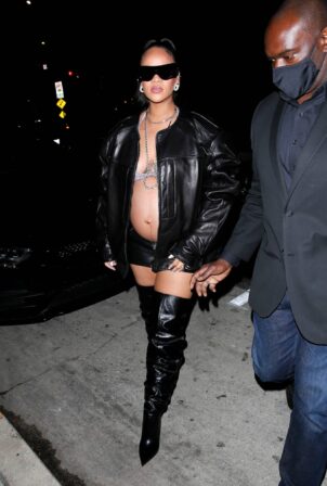 Rihanna - Seen leaving Giorgio Baldi restaurant in Santa Monica