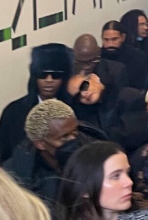 Rihanna - With A$AP Rocky leaving the memorial for Virgil Abloh