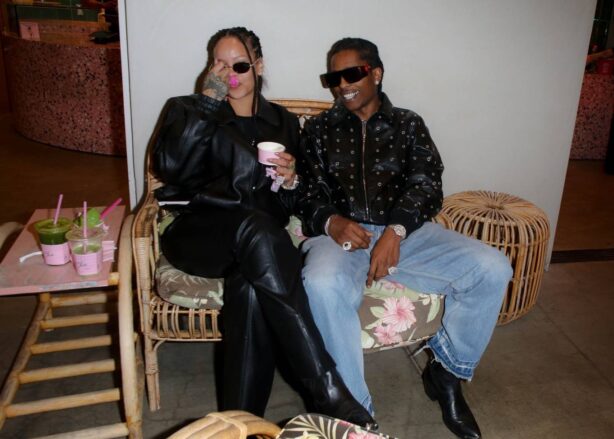 Rihanna - With ASAP Rocky having a romantic time in Los Angeles