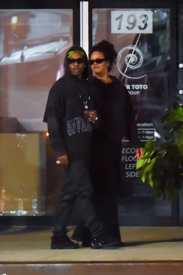Rihanna - With ASAP Rocky night out in SoHo