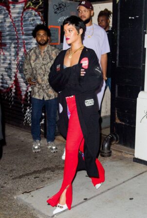 Rihanna - With ASAP Rocky party on the 4th of July in China Town