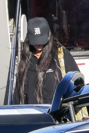 Rihanna - With boyfriend A$AP Rocky return to Los Angeles