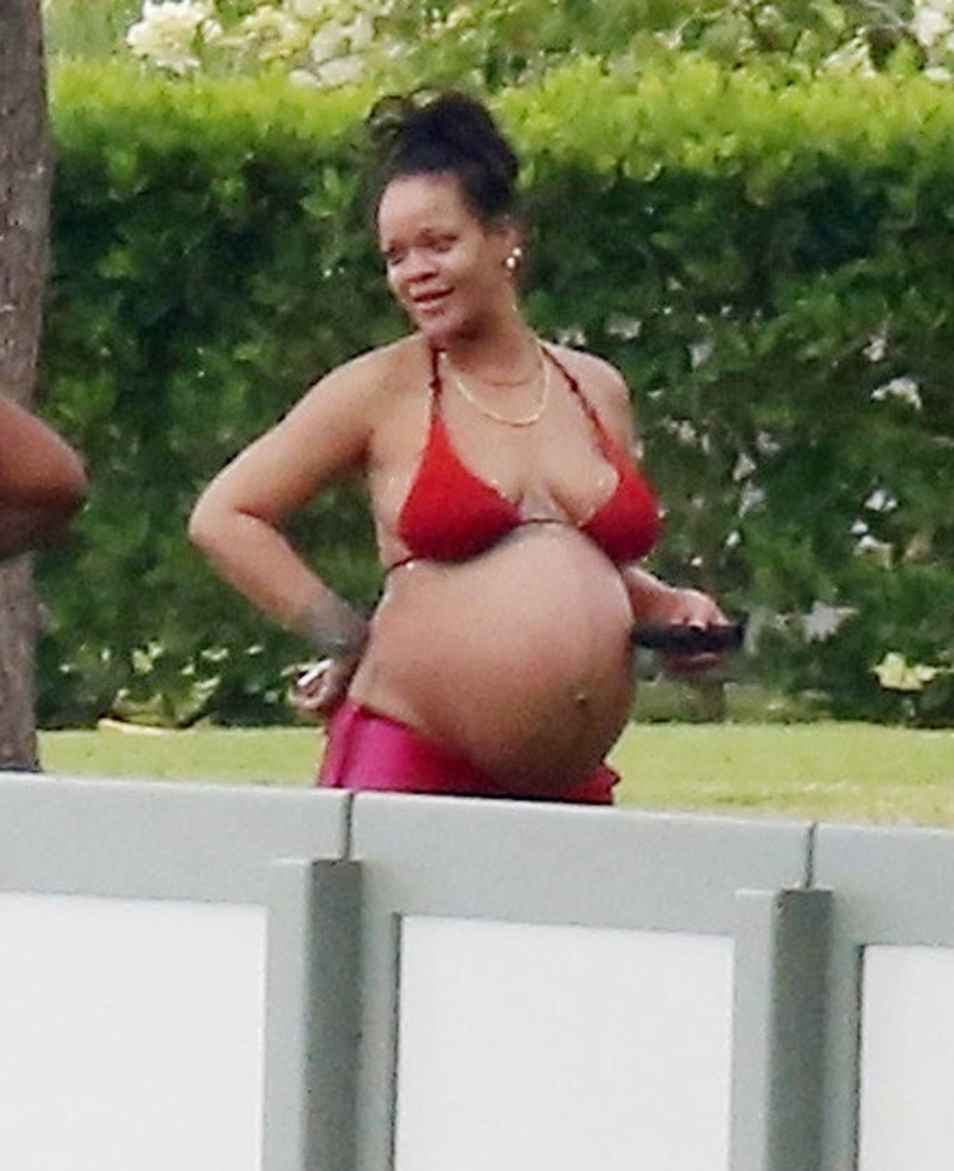 Rihanna 2022 : Rihanna – With boyfriend ASAP Rocky and her Mum on holiday in Barbados-04