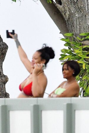 Rihanna - With boyfriend ASAP Rocky and her Mum on holiday in Barbados