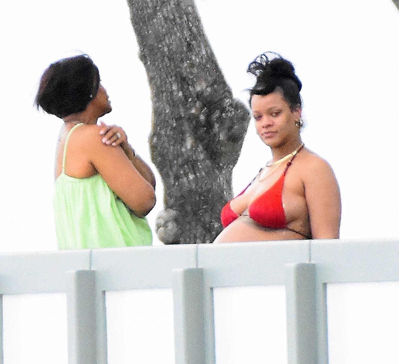 Rihanna 2022 : Rihanna – With boyfriend ASAP Rocky and her Mum on holiday in Barbados-14