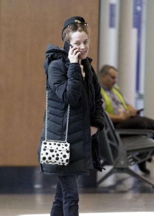 Riley Keough - Arrives at Airport in Montreal