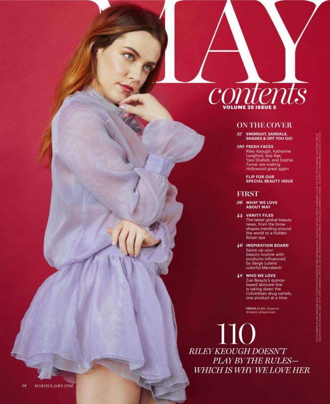 Riley Keough - Marie Claire US Magazine (May 2018) adds