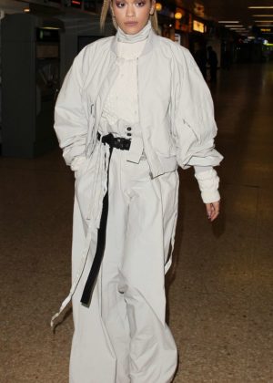 Rita Ora - Arriving at London Euston Station