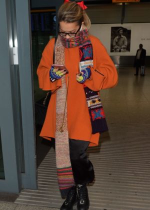Rita Ora - Arriving back to London