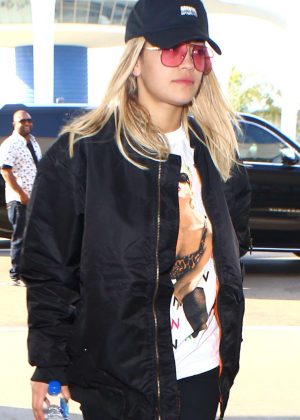 Rita Ora at LAX Airport in Los Angeles