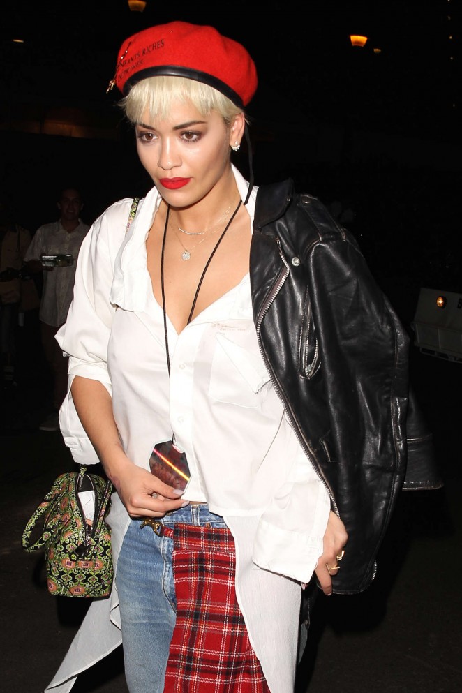 Rita Ora at the Kanye West Concert in Los Angeles