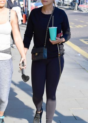 Rita Ora in Tights at a Gym in Notting Hill