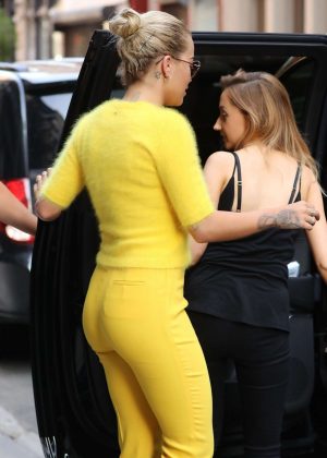 Rita Ora in Yellow out and about in New York