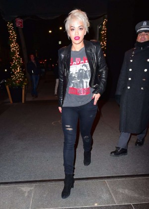 Rita Ora - Leaves The Carlyle Hotel in New York