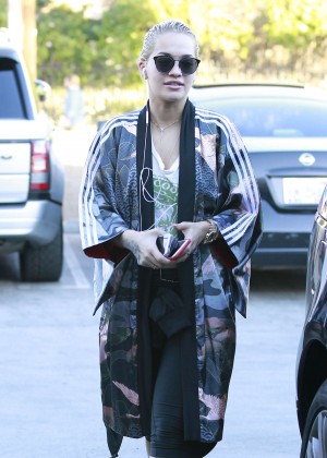 Rita Ora Leaving California Chicken Cafe in Los Angeles