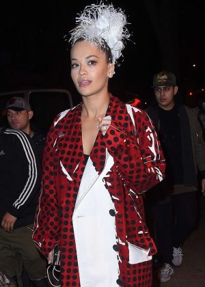 Rita Ora - Leaving dinner at the Carbone in NY