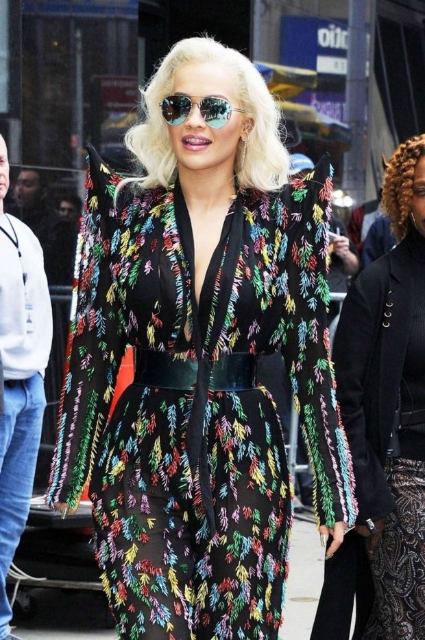Rita Ora - Leaving Good Morning America in New York