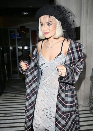 Rita Ora - Leaving Radio 2 in London