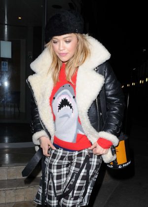 Rita Ora Leaving 'Tape Night Club' in London