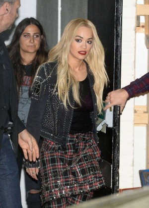 Rita Ora - Leaving X Factor Studios in London