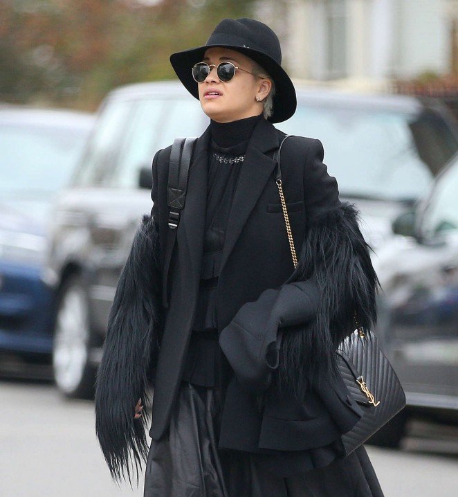 Rita Ora Street Style - Out and about in London