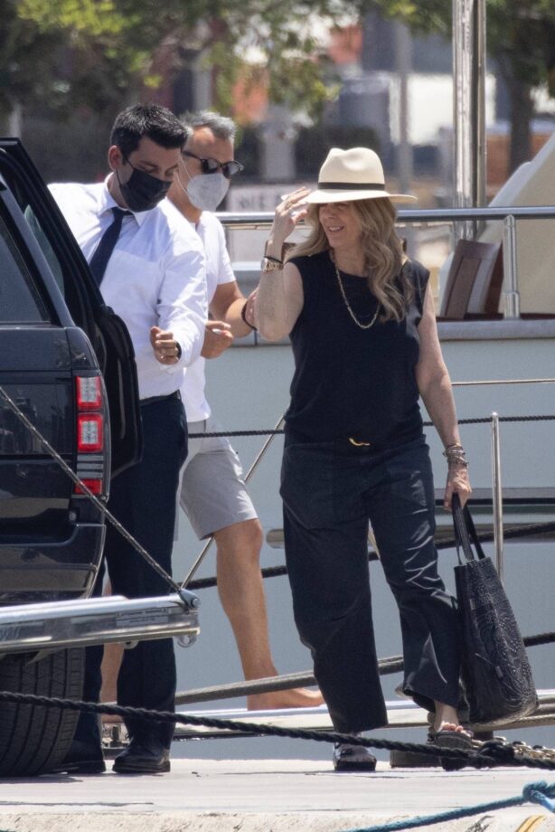 Rita Wilson - Seen while arriving in Athens