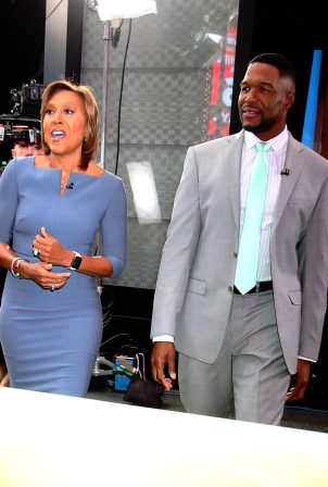 Robin Roberts - On the set of Good Morning America in New York
