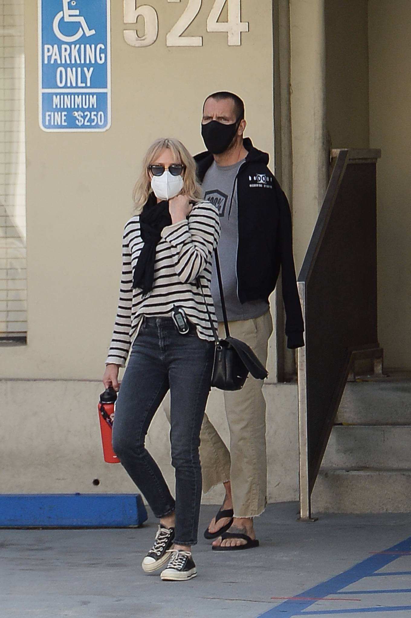 Robin Wright - With her husband Clement Giraudet out in Los Angeles