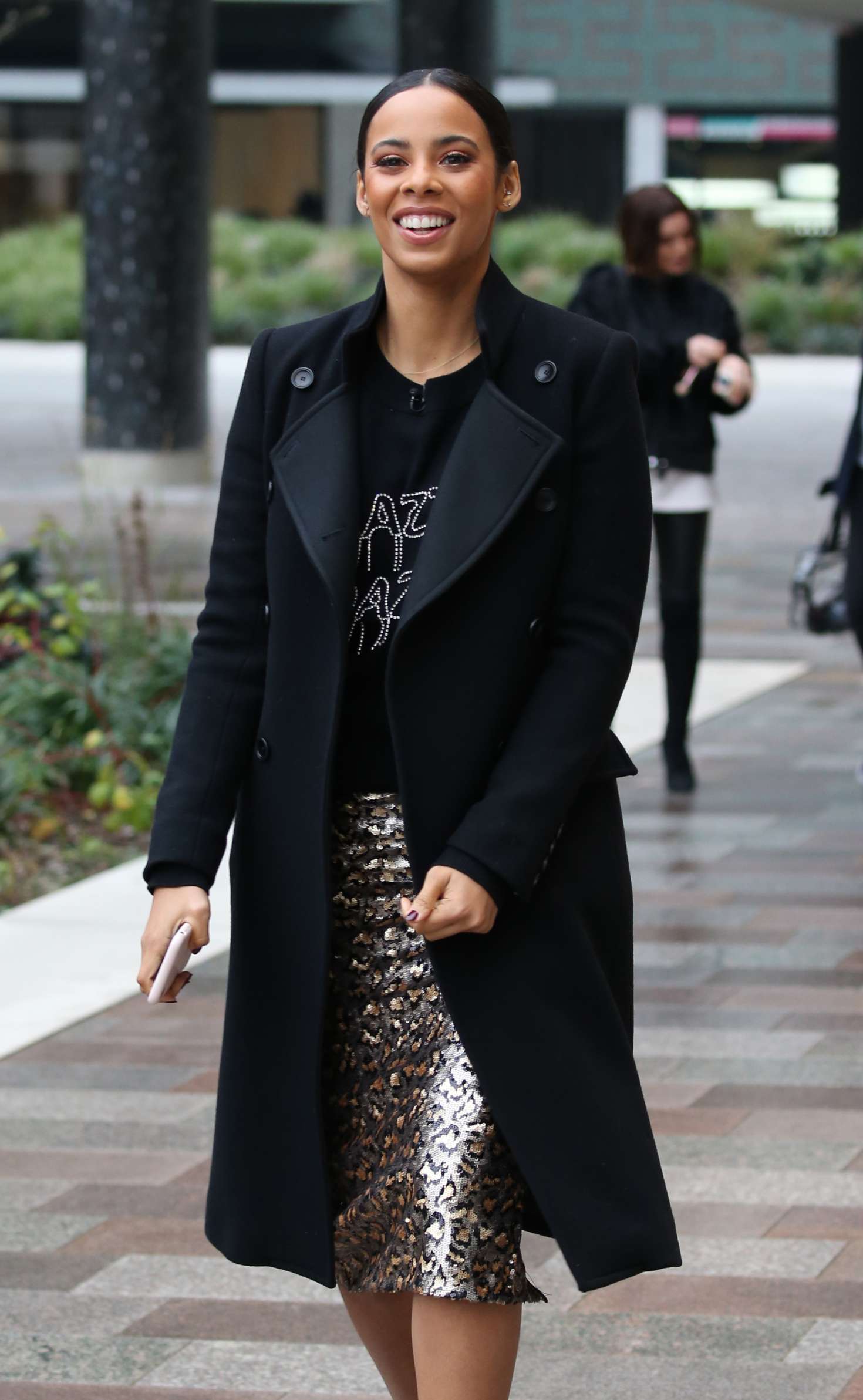 Rochelle Humes - Filming at ITV Studios in London