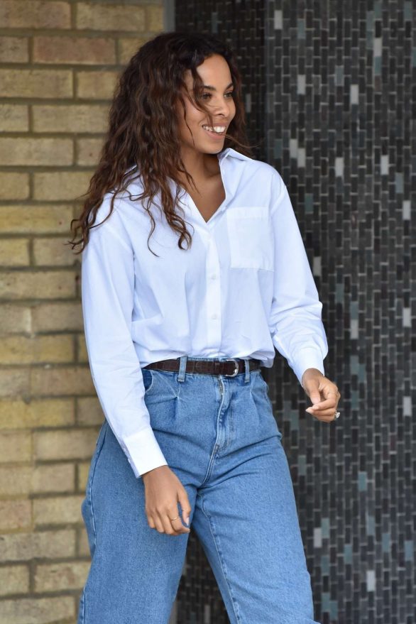 Rochelle Humes - Outside the ITV Studios in London