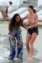 Rochelle Humes - Spotted at the beach in Mykonos - Greece