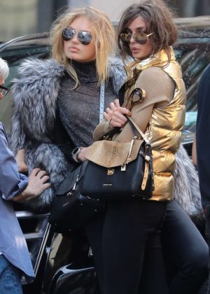 Romee Strijd and Taylor Hill on a Photoshoot in New York