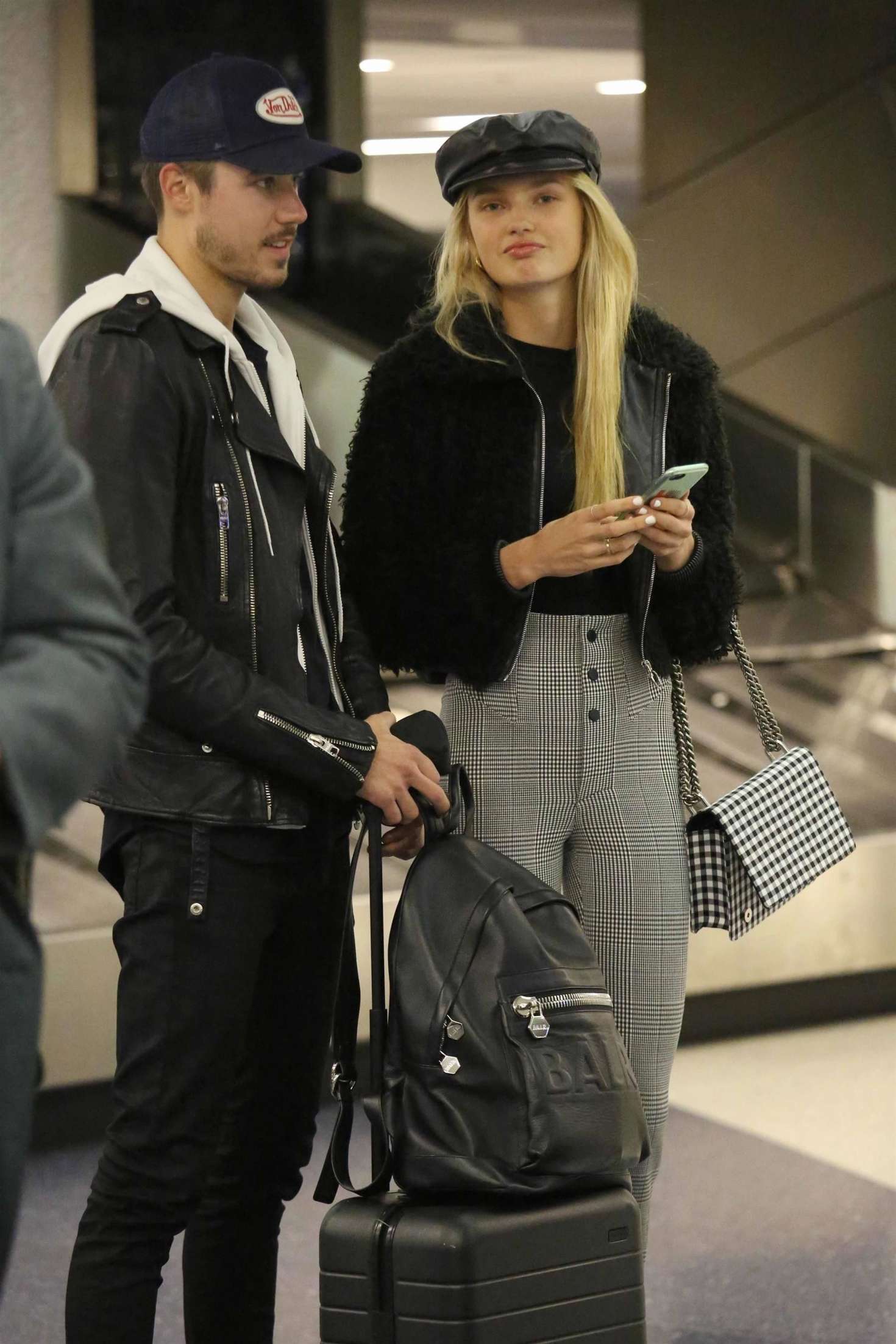 Romee Strijd at LAX International Airport in Los Angeles