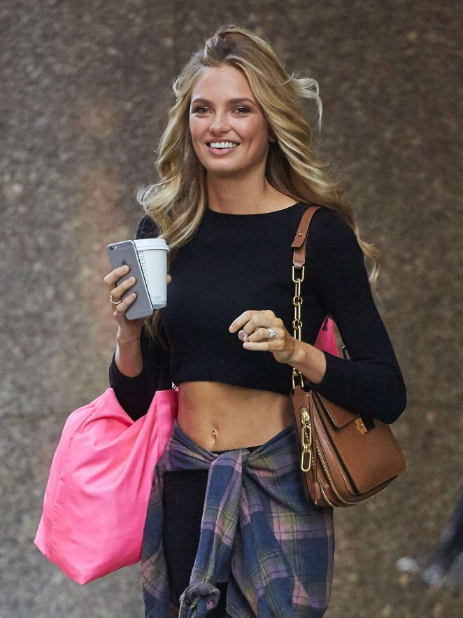 Romee Strijd at Victoria's Secret Fashion Show Fittings in NYC