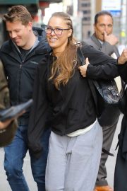 Ronda Rousey - Arrives at 'The Late Show with Stephen Colbert' in New York
