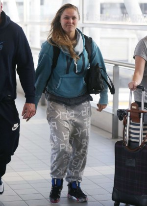 Ronda Rousey - Arriving at Airport in Melbourne