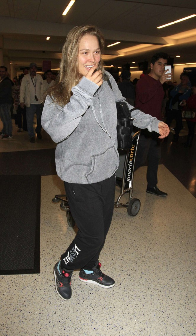 Ronda Rousey at LAX Airport in Los Angeles