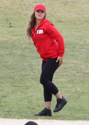 Ronda Rousey - Coaches the red team for 'Battle of the Network Stars' television series in Malibu