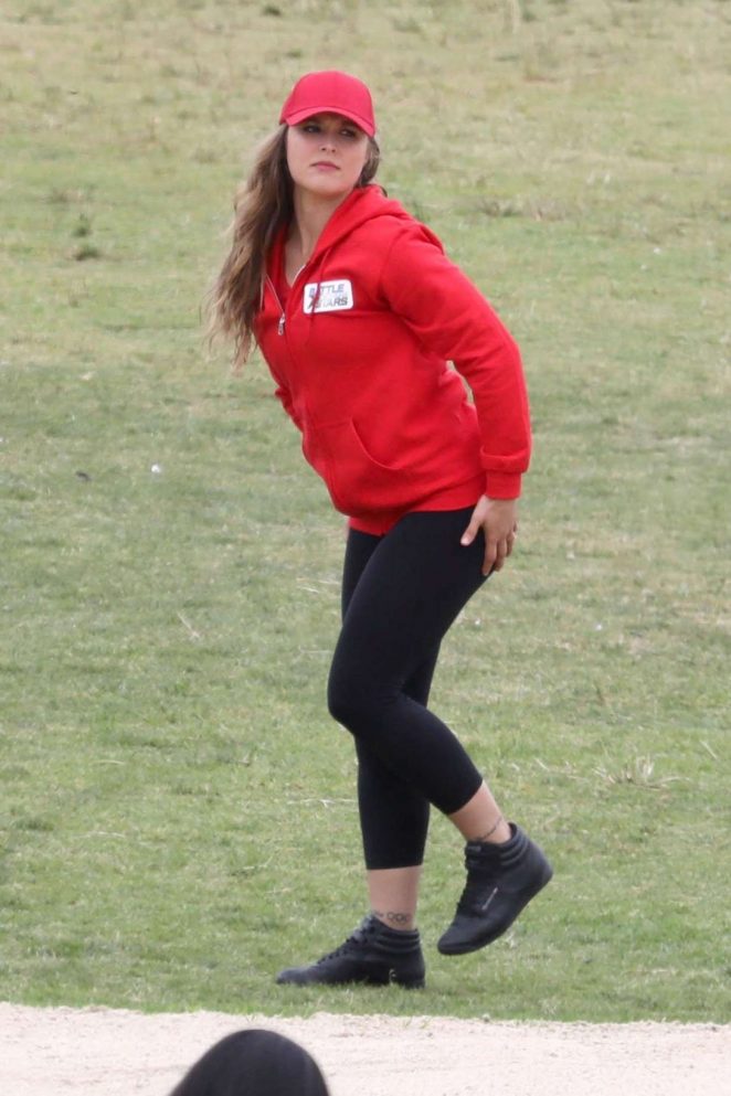 Ronda Rousey - Coaches the red team for 'Battle of the Network Stars' television series in Malibu