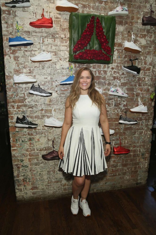 Ronda Rousey - #PerfectNever Campaign Launch with Reebok Women in New York
