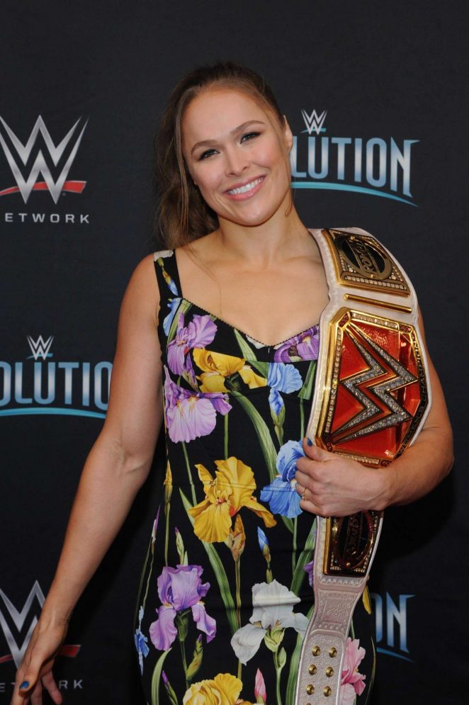 Ronda Rousey - WWE's First Ever all-women's event 'Evolution' in Uniondale