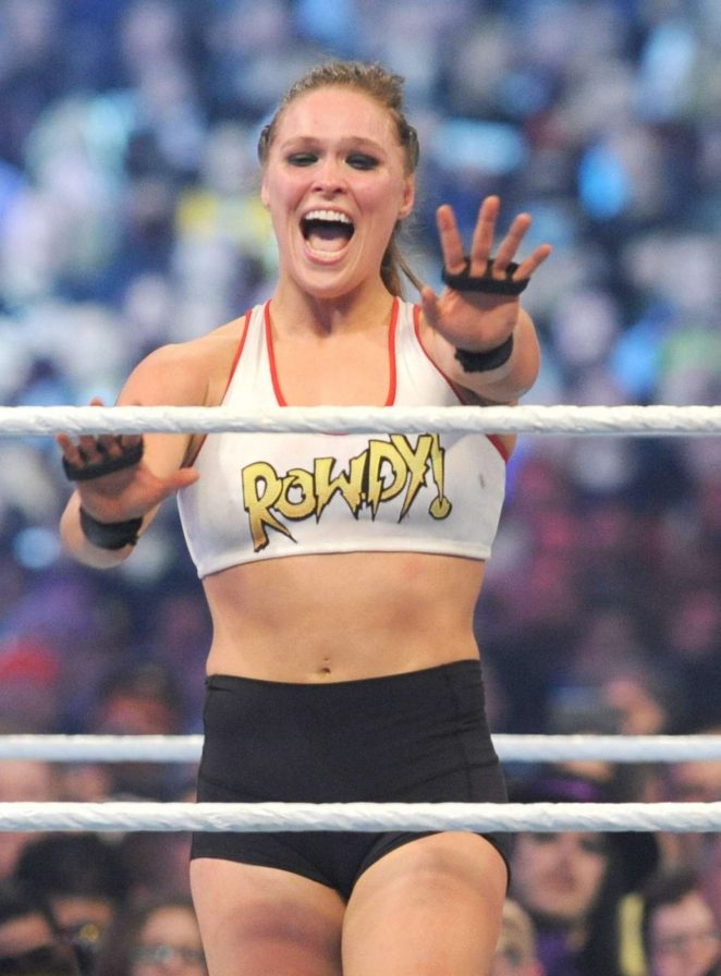 Ronda Rousey - WWE Wrestlemania 34 at the Mercedes-Benz Superdome in New Orleans